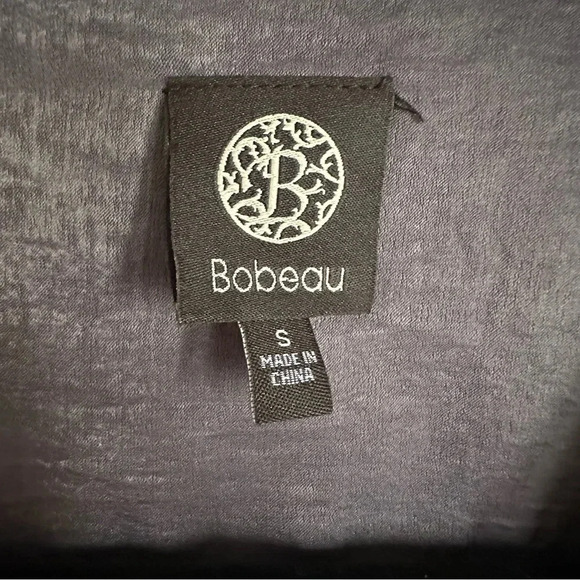 Bobeau Shiny Slate Waterfall Open Blazer with Pockets Size Small - Picture 7 of 9